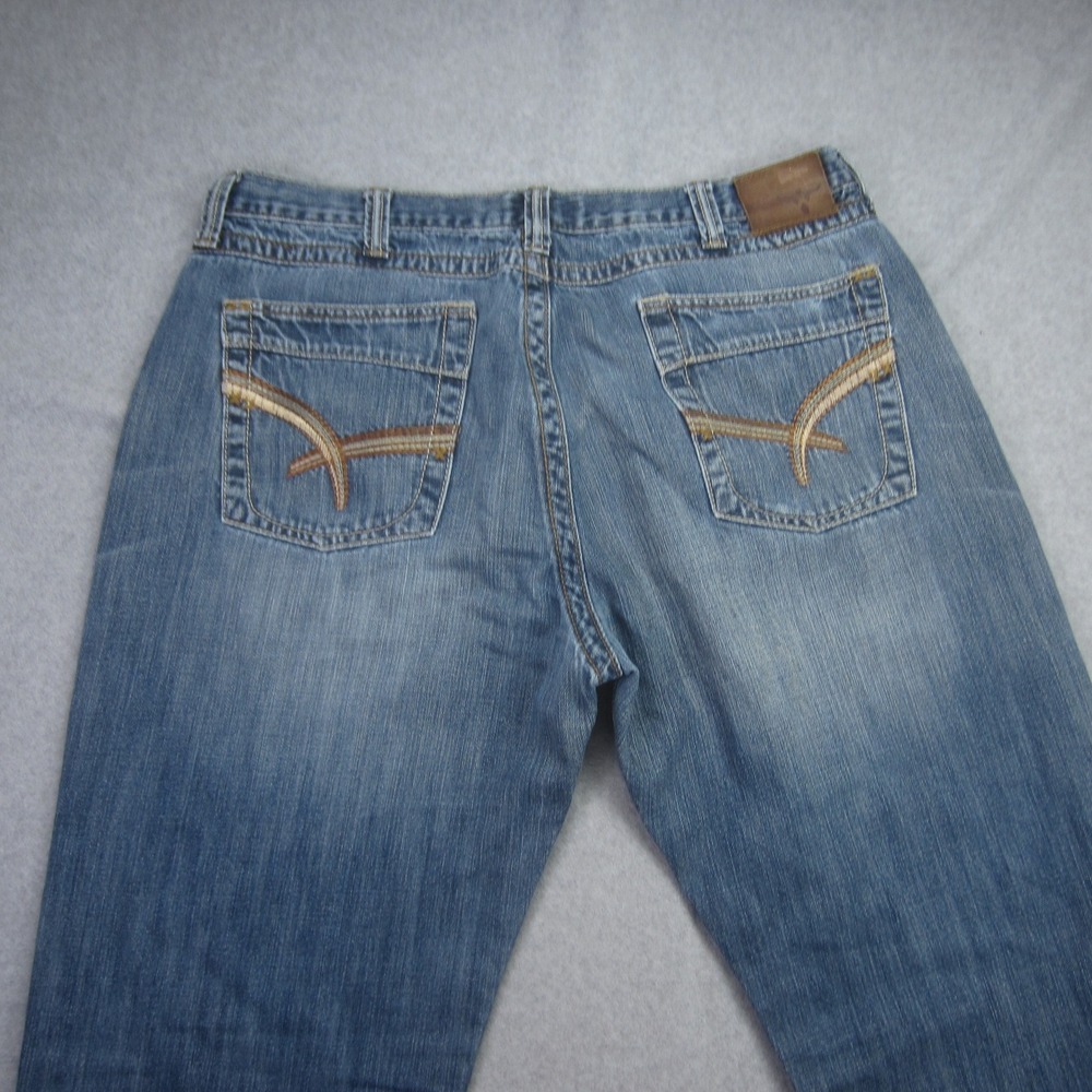 Wrangler 20X Jeans mens 38x36 Blue Straight Leg Medium Wash Western‎ Distressed - Picture 3 of 14